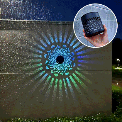 Solar MandalaWall Light Projector Turn Walls Into Nighttime Art