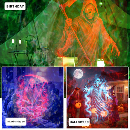 🔥Halloween Skull Dynamic Light 10 Unique HD Projection Patterns