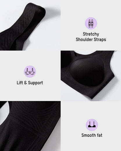 Lifting Wire-Free Antibacterial Jelly Bra