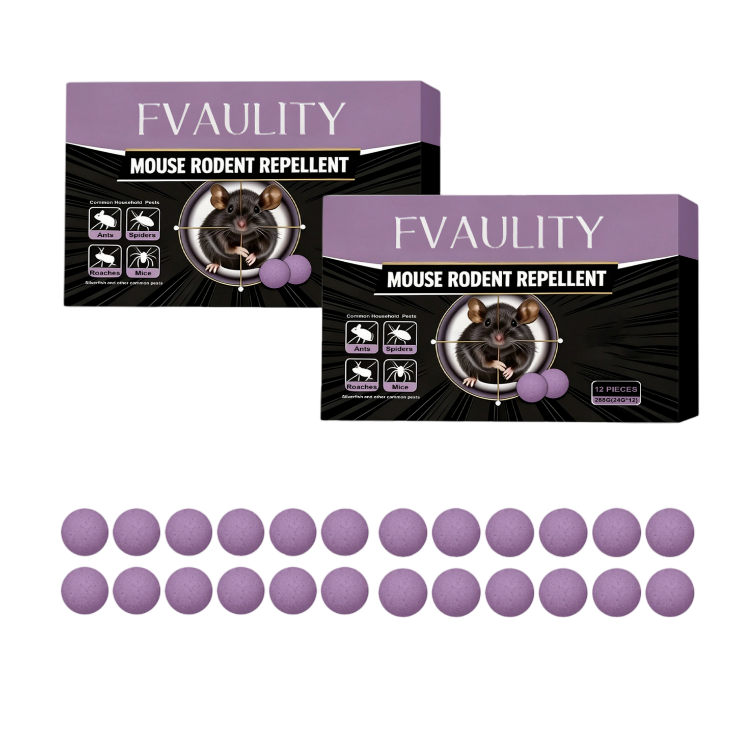 🐭 12-Pack Rodent Repellent Balls, Effective Pest Control Solution