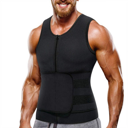 Neoprene Sauna Zipper Waist Trainer Vest Tank Top Trimmer Body Shaper