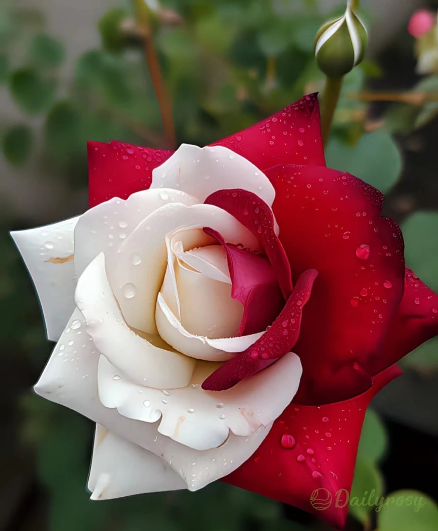 🌹 200/1000pcs Rare Twin Red & White Rose Seeds — Vibrant Garden Blooms