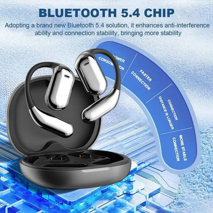 🔥Special Price $12.99 Only Today!!!⏰🔥True Powerful Bluetooth 5.4 Open Ear Earbuds, IPX5 Waterproof