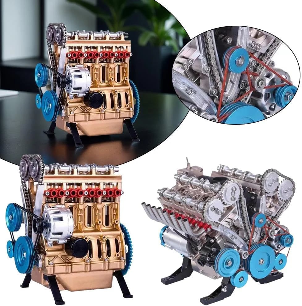 🏎️🛠️The Ultimate Desktop Masterpiece: Miniature V8 Small-Block Static Model Kit