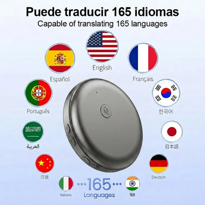 Portable AI Language Translator – 165-Language Two-Way Voice Translator & Speaking Practice Companion