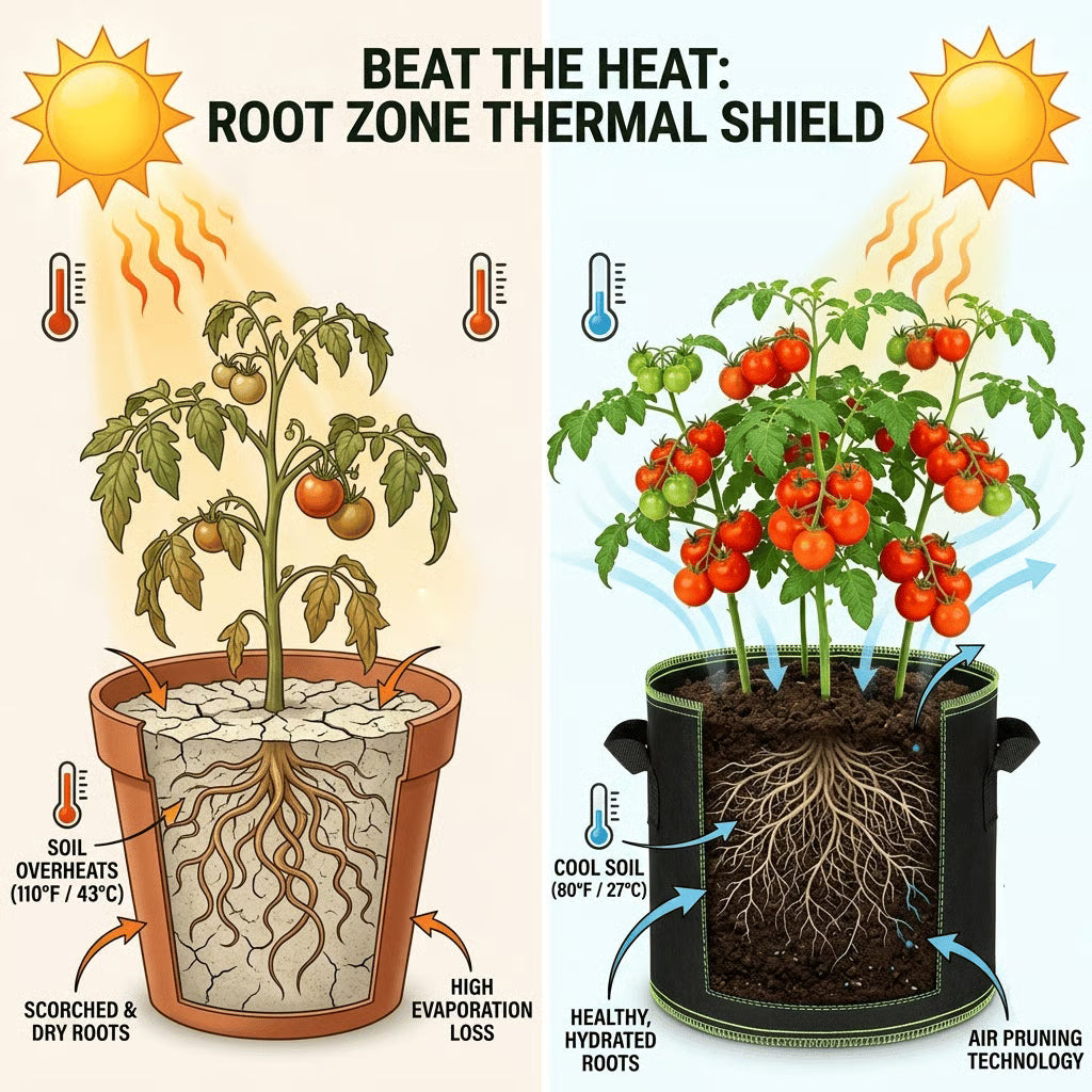 5-Pack 5 Gallon Grow Bags