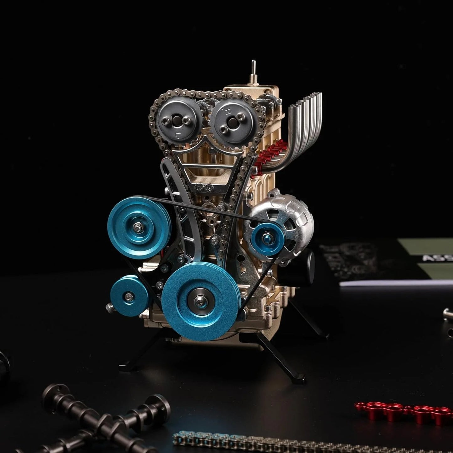 🏎️🛠️The Ultimate Desktop Masterpiece: Miniature V8 Small-Block Static Model Kit