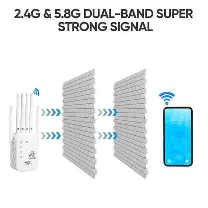 🔥Dual-Band WiFi Range Extender – Stay Connected Everywhere!