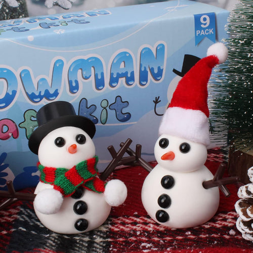 Perfect Christmas gift: 12-pack modeling clay DIY snowman kit