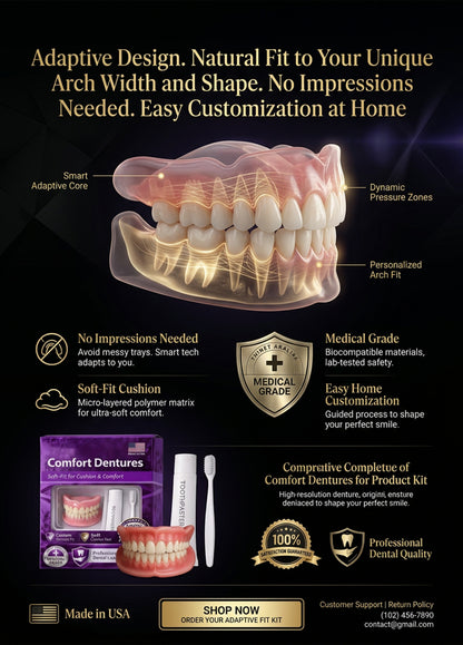 【Save $5,000 NOT Going to Dentists】Smart Silicone Teeth | Patented University Tech
