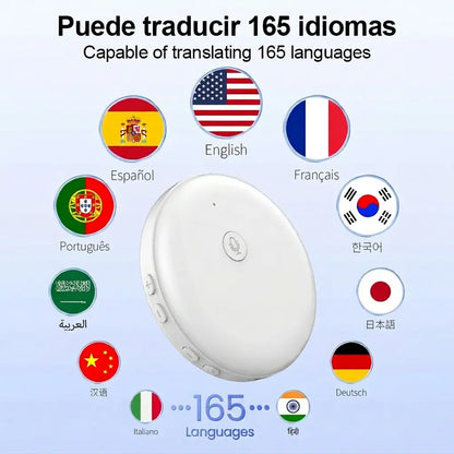 Portable AI Language Translator – 165-Language Two-Way Voice Translator & Speaking Practice Companion