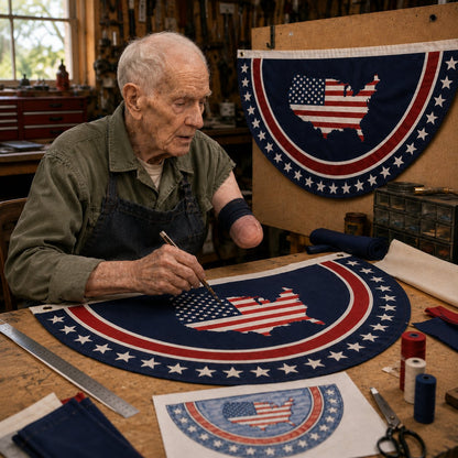 America 250th Anniversary Patriotic Banner