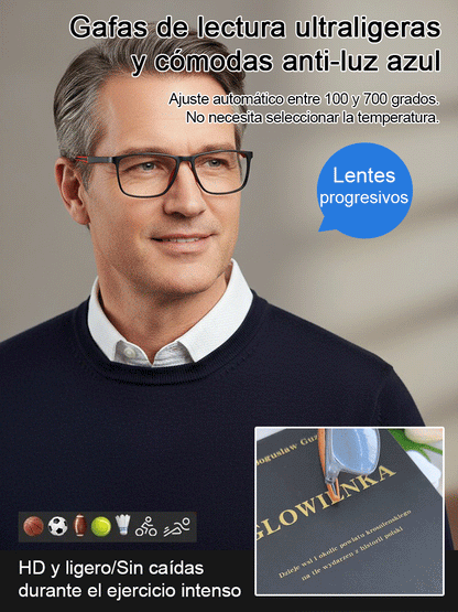 Protect your eyes smartly: Blue light filter and auto-focus in a unique design.