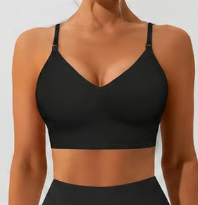 Women’s Solid Color Wireless Backless Bra