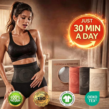 Moringa & Berberine Thermal Sculpting Briefs for Weight-Loss Support