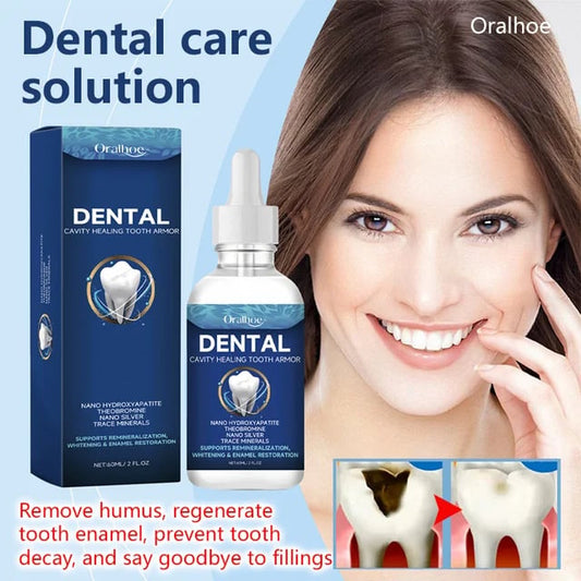 🔥Fluoride-Free Hydroxyapatite Tooth Armor Drops Enamel Repair, Whitening & Fresh Breath Gentle Oral Care