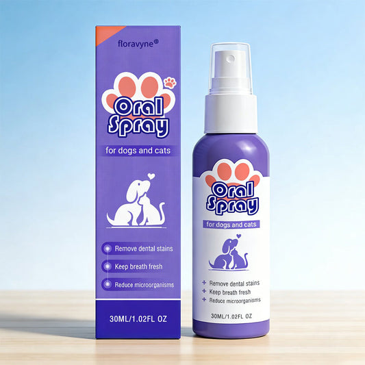 floravyne® Pet Oral Spray ✅ Freshen Breath, Remove Tartar & Promote gum regeneration, stabilize teeth 🦷-$AC