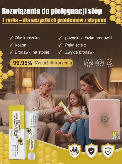 Bee venom cream for removing calluses and corns