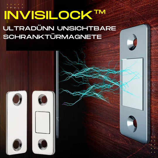 InvisiLock™ | Ultradünne Unsichtbare Schranktürmagnete (4er-Satz)