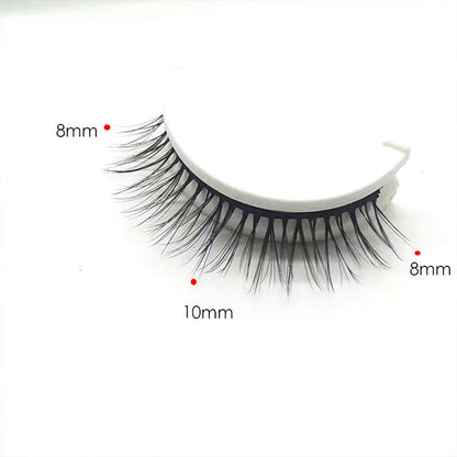 🌺Glue-Free Self-Adhesive Lashes – 3-Second, Natural & Reusable