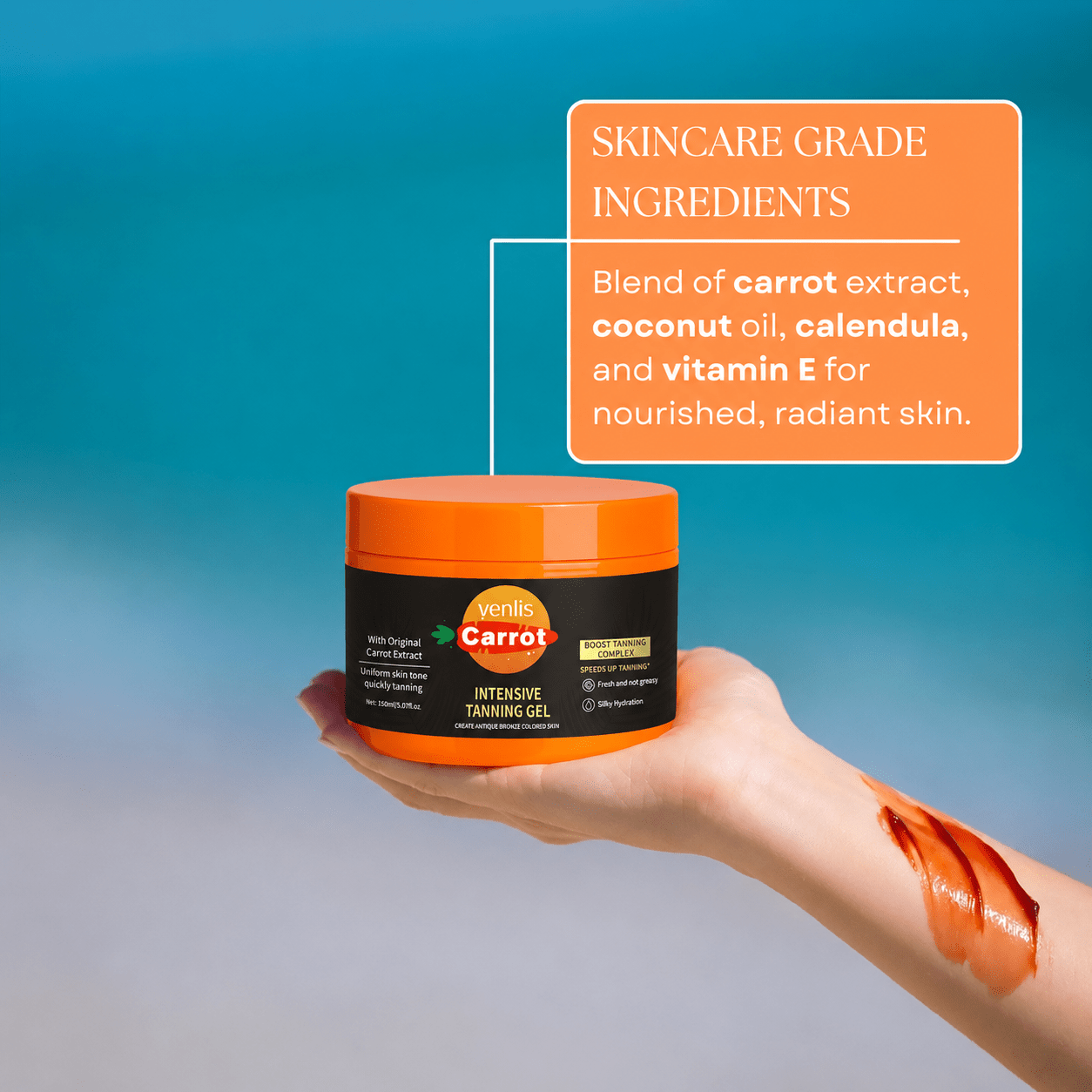 Venlis BronzeFusion™ Tanning Gel | Supports Faster, More Even & Longer-Lasting Tanning Results